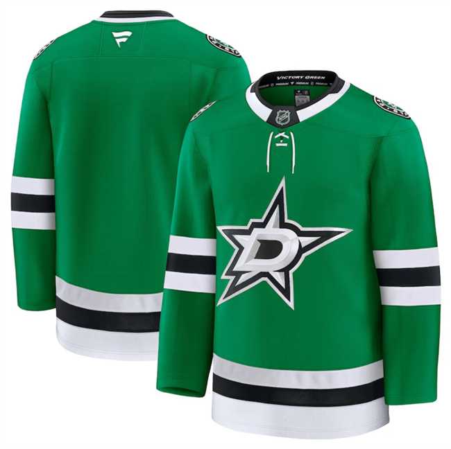 Mens Dallas Stars Custom Green 2024-25 Home Stitched Hockey Jersey